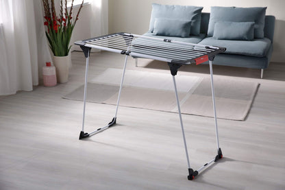 Vileda Clothes Airer, Aluminium, White, 58,5 x 19,5 x 131 cm