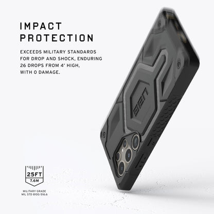 Urban Armor Gear UAG Monarch Pro Kevlar [MagSafe Compatible] Samsung Galaxy S24 ULTRA case cover [25 Feet Drop tested] - Kevlar Black