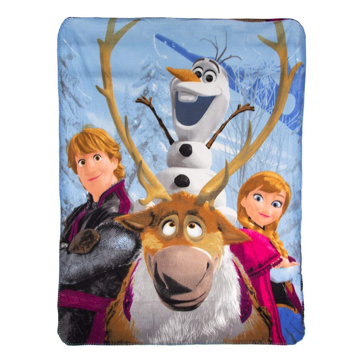 Disney Frozen, Out in the Cold" Fleece Throw Blanket, 46" x 60", Multi Color, 1 Count