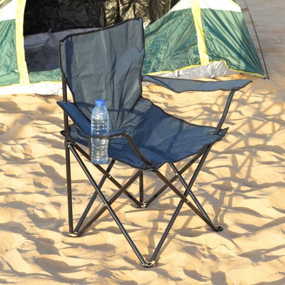 YATAI Portable Folding Camping Chair with Cup Holder Foldable Fishing Camping Chair - Outdoor Picnic Chair With Carry Bag Perfect For BBQ Beach Chair - Lightweight Outdoor Camping Chairs