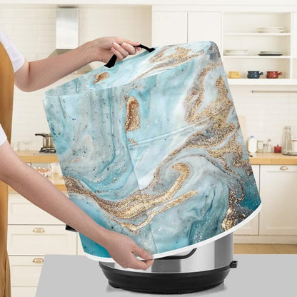 Tutolipy Floral Print Air Fryer Cover Dust Cover for,Kitchen Appliance Dust Cover with Pocket and Top Handle,Stylish Home Decor