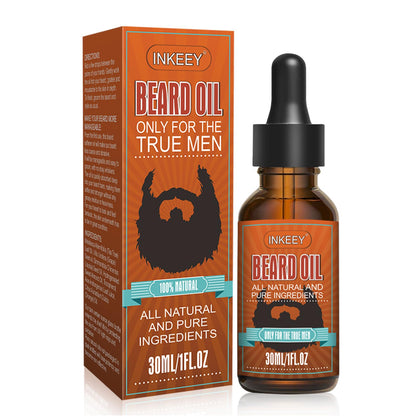 Beard Oil, Pure Natural Beard Growth Oil, Beard Moisturizing Softener, Beard Growth Products for Patchy Beard, Fathers Day, Perfect Gifts for Men Husband Boyfriend Dad, with Azurer Scent(30 ml)