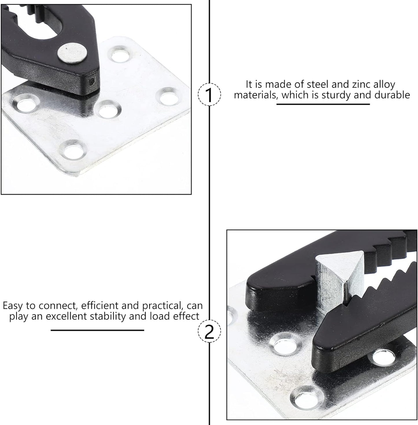 Sofa Snap Sectional Couch Connector: Sectional Couch Connector Clip with Screws Furniture Joint Snap Steel Sofa Accessory L