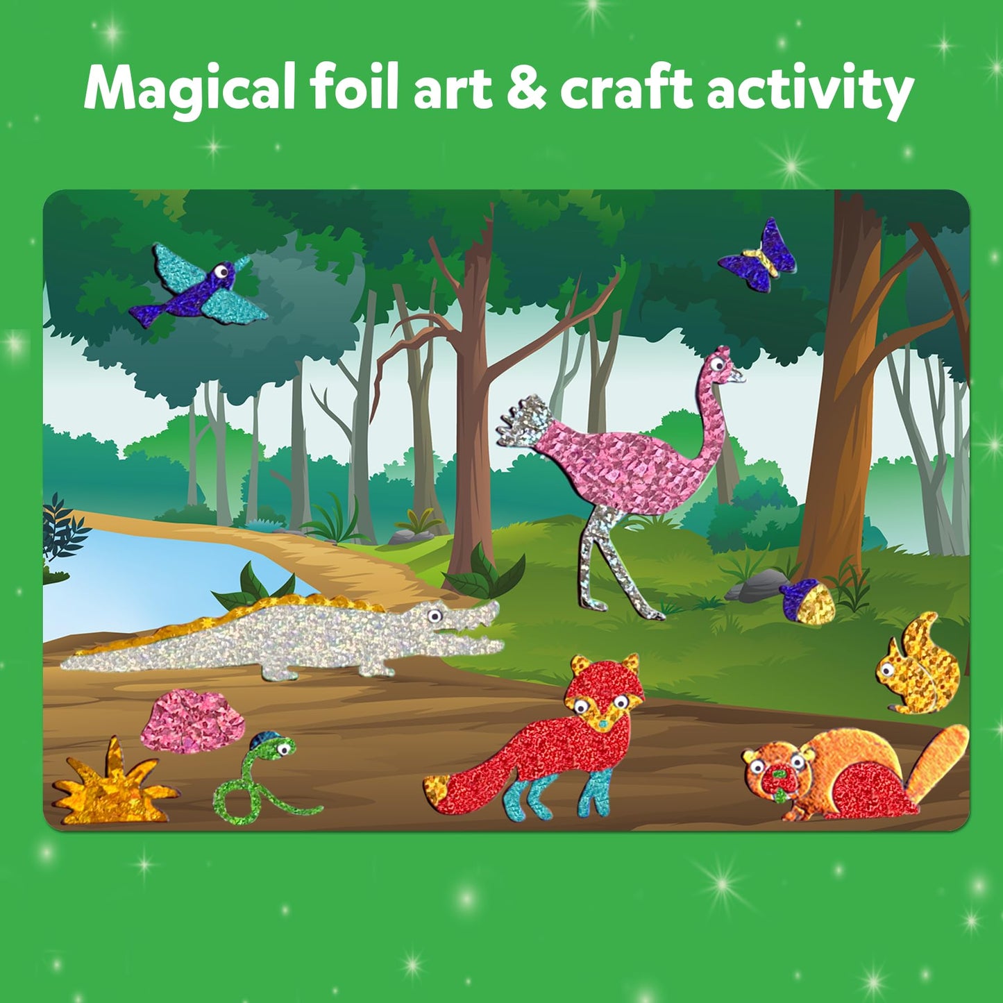 Skillmatics Art & Craft Activity - Foil Fun Space, No Mess Art for Kids, Craft Kits & Supplies, DIY Creative Activity, Gifts for Boys & Girls Ages 4, 5, 6, 7, 8, 9, Travel Toys