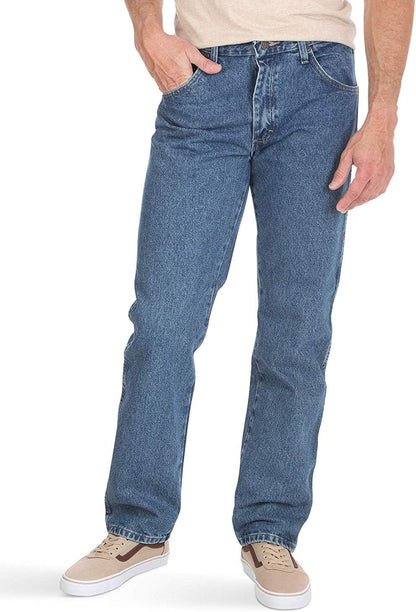 Wrangler mens Wrangler Authentics Men's Classic 5-Pocket Regular Fit Flex Jean Jeans