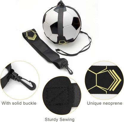 Soccer Belt Trainer, Adjustable Football Volleyball Solo Soccer Kick Trainer Practice Equipment Control Skills Waist Practice Belt Aid for Kids Soccer Volleyball Rugby Trainer Fits Ball Size 3 4 5