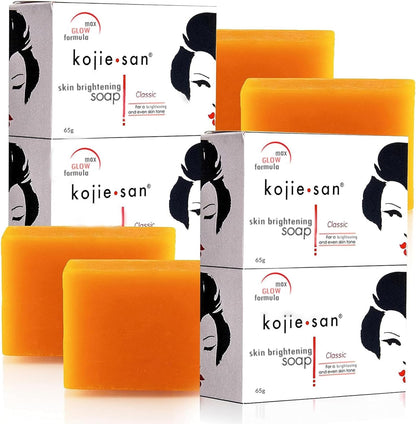 Kojie San 3 x 65G Kojie San Skin Kojic Acid Lightening Soap in Industry-leading Frustration Free Packaging