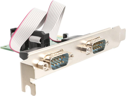 I/O Crest 2 Port Serial COM DB9 RS-232 and 1 Port DB25 Printer Lpt1 Port PCI-E 1.0 X1 Card WCH382 Chipset