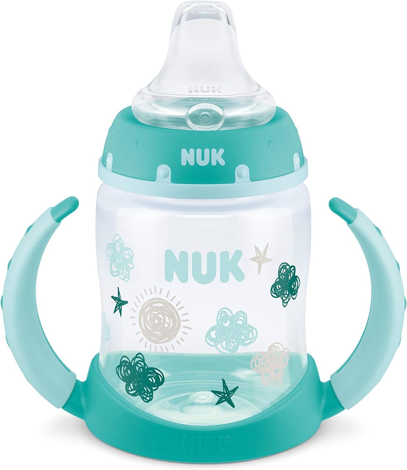 NUK Large Learner Cup, 10 oz, 2 Pack, 9+ Months, Timeless Collection, Amazon Exclusive, 70013, 2 Count (Pack of 1)