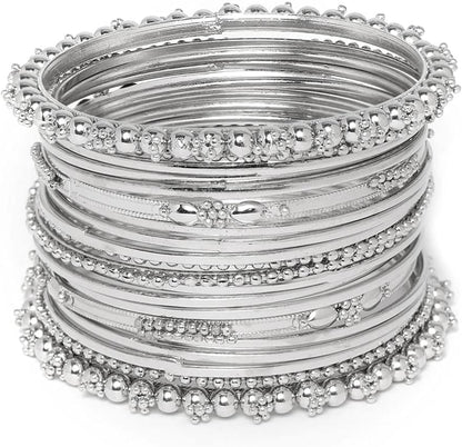 YouBella Stylish Traditional Jewellery Silver Plated Bangle for Women