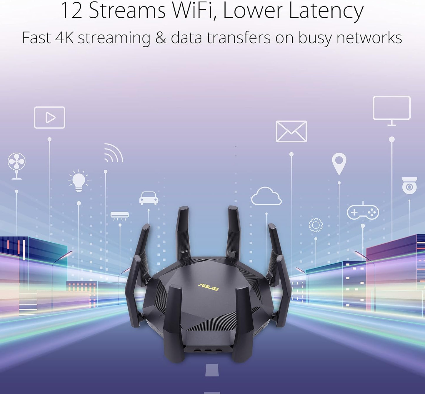 ASUS RT-AX86U (AX5700) WiFi 6 Gaming Router- Dual Band Gigabit Wireless Internet Router, NVIDIA GeForce NOW, 2.5G Port, Gaming & Streaming, AiMesh Compatible, 4G 5G Router Replacement