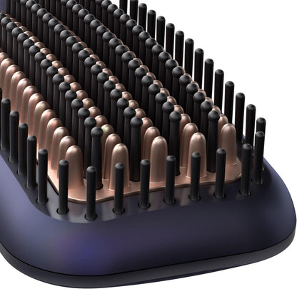 Philips StyleCare Essential | Heated Straightening Brush | Tourmaline Ceramic Coating | 2 Temperature Settings | Hair Straightener | ThermoProtect Technology | 2 Years Warranty | BHH880/03