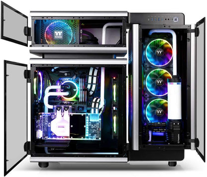 Thermaltake Level 20 Mt Argb Built-In, 3 X 12 0 Mm Gaming Cube Case - Ca-1M7-00M1Wn-00, Black