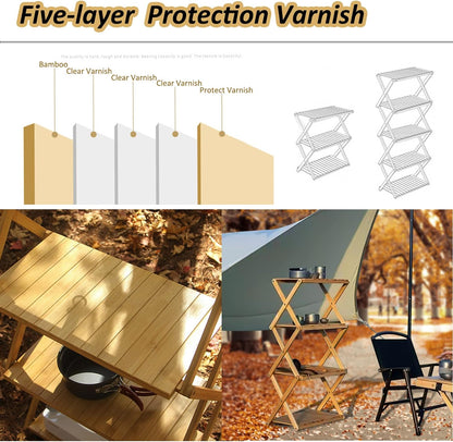 VUCATIN Camping Folding Chair Outdoor Beach Foldable Chair Ultralight Furniture Backpacking Chair with Wooden Handle Aluminum Bracket Stable Camp Chair for Outdoor Hiking,Fishing,Picnic,Travel