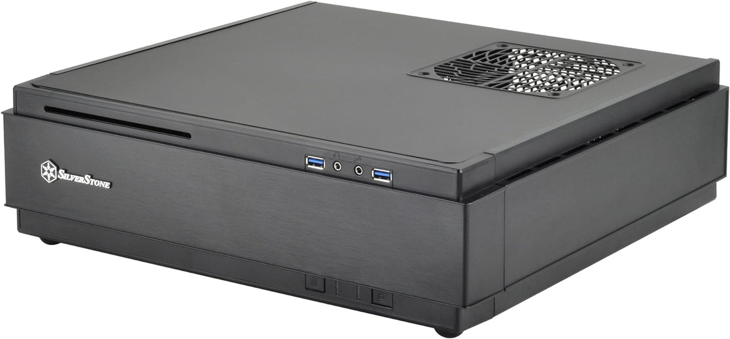 SilverStone Technology Gaming Slim Computer Case for Mini-Itx with Integrated RGB Lighting Cases (SST-RVZ03B-USA)