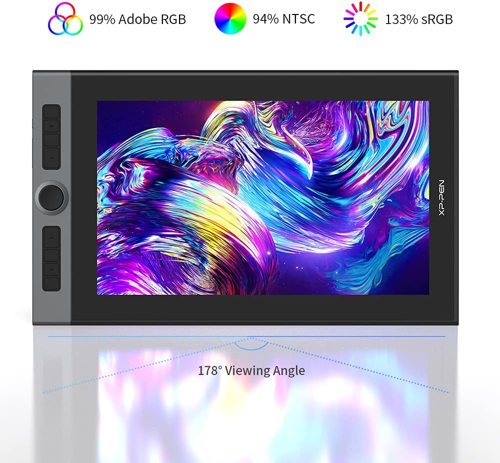 XP PEN Artist Pro 16 Graphic Tablet Monitor with X3 Smart Chip Pen Tablet Drawing Monitor 15.4 inch 133% s RGB for Windwos mac