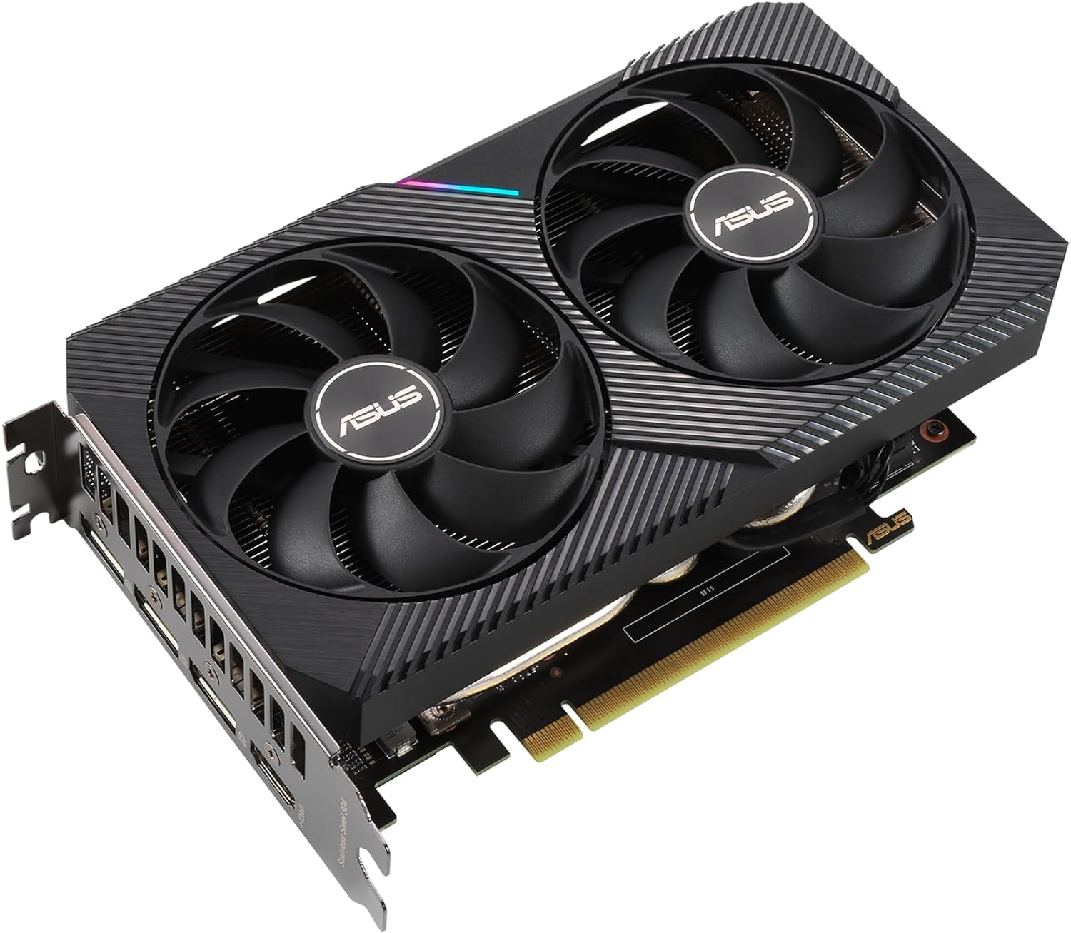 Asus Dual NVIDIA GeForce RTX 3060 V2 OC Edition Gaming Graphics Card, PCIe 4.0, 12GB GDDR6 Memory, HDMI 2.1, DisplayPort 1.4a, 2-Slot Design, 15Gbps, 192-bit - Black - CaveHubs