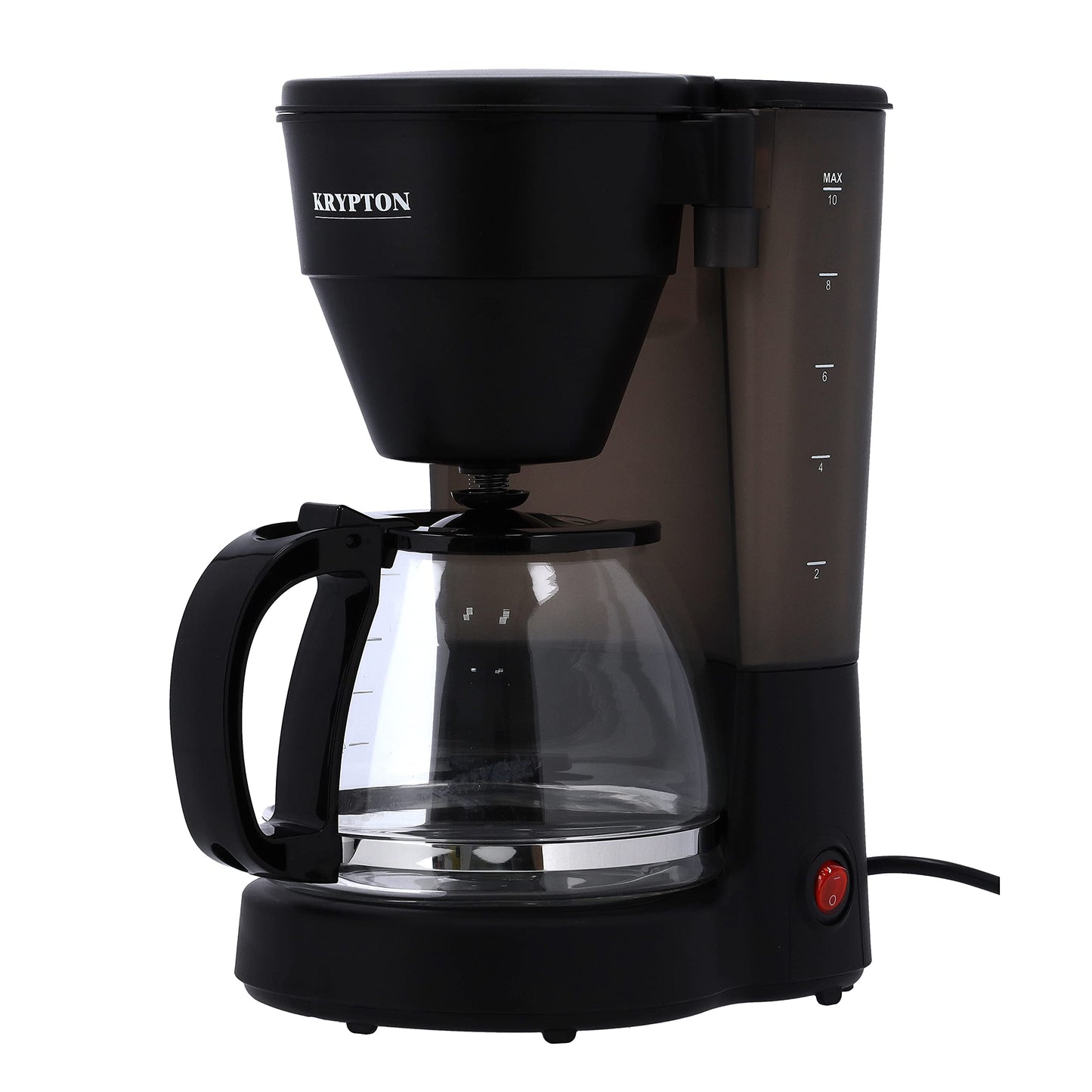 Krypton 1.25L Filter Coffee Machine 600W, Black, KNCM6232