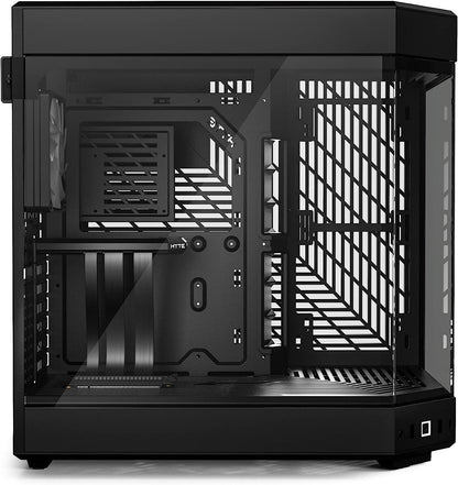 HYTE Y60 Modern Aesthetic Dual Chamber Panoramic Tempered Glass Mid-Tower ATX Computer Gaming Case with PCIE 4.0 Riser Cable Included, Red (CS-HYTE-Y60-BR)