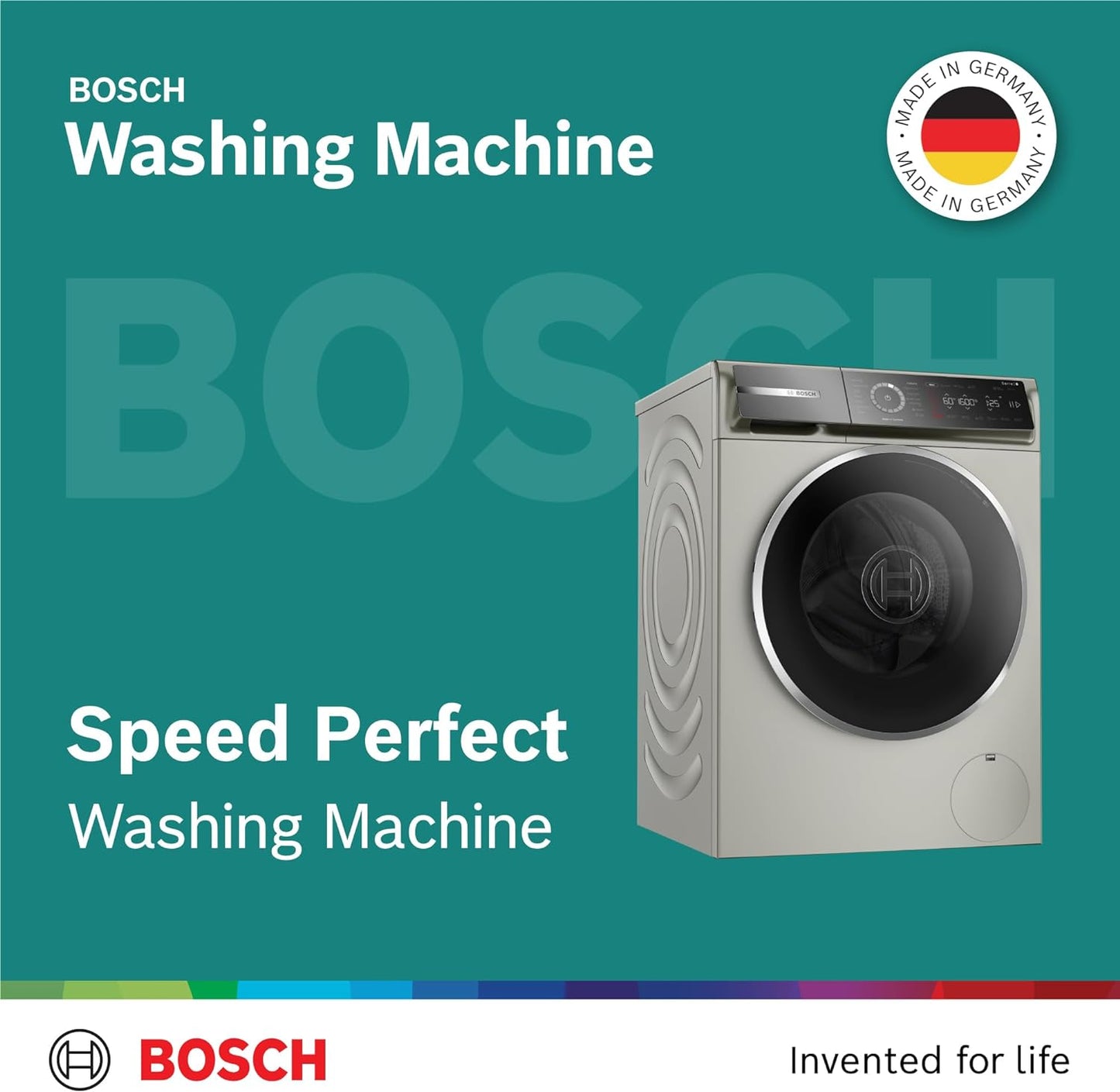 Bosch Front Load Washing Machine 10Kg Series 8, Made in Germany, Innovative Bosch Washing Machine, WGB2560XGC