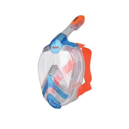 Seac Unica + Bag, Full Face Snorkeling Mask 180° GoPro Compatible Snorkel Mask- Panoramic Full Face with anti-fog anti-leak snorkeling Design, Adults