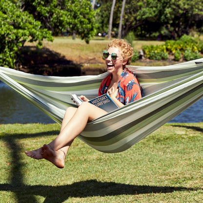 LA SIESTA Brisa classic swing hammock, double (160 cm width), hanging bed suitable for outdoor