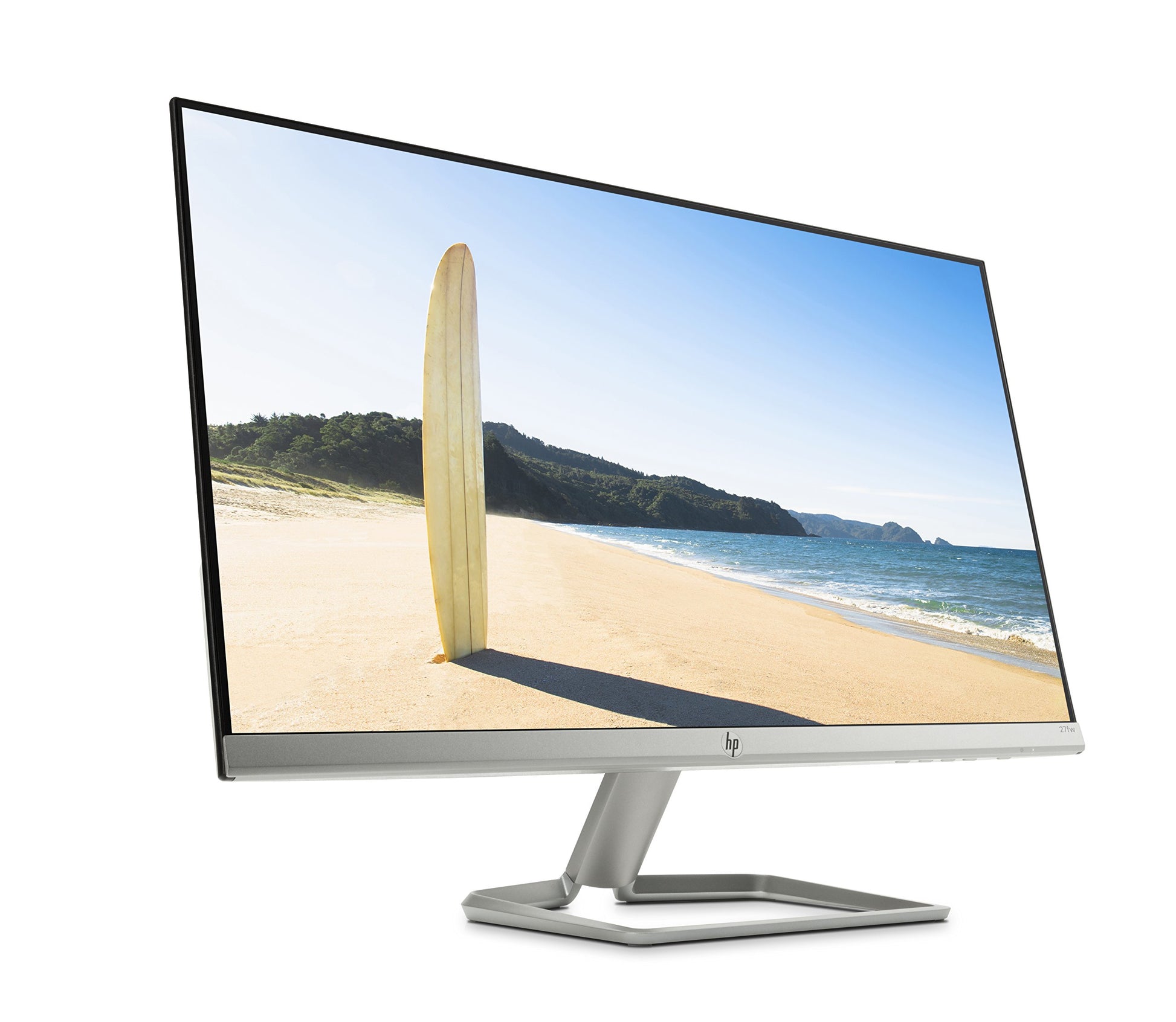 HP Monitor 27fw, 27-inch Full HD Display, IPS, Backlit, VGA, HDMI with AMD FreeSync - White (3KS64AA) - CaveHubs