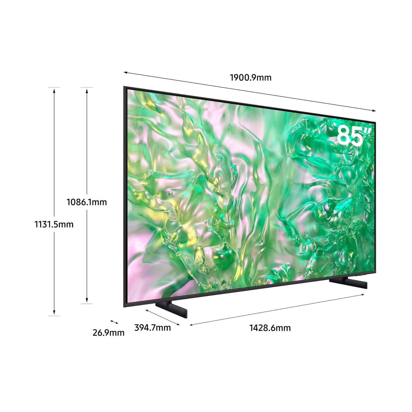 Samsung 55 Inch TV Crystal UHD Crystal Processor 4K Hub - UA55CU7000UXZN (2023 Model)