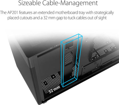 ASUS Prime AP201 MicroATX Mini Tower Black