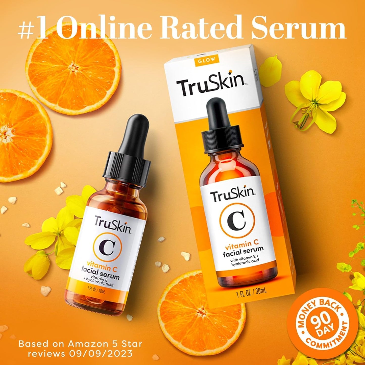 TruSkin Face Serum Trio – Hyaluronic Acid, Vitamin C & Retinol Serum for Face – Anti Aging Skin Care Set for Women – Skin Care for Bright, Smooth, Firm & Hydrated Skin – 1 fl oz, 3 Bottles