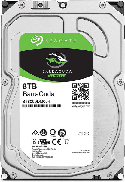 Seagate Barracuda 2 TB internal Hard Drive HDD, 3.5 Inch, 7200 U/Min, 256 MB Cache, SATA 6 Gb/s, Modellnr.: ST2000DM008