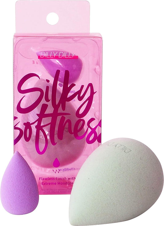 Dilly Dilly Find My Real Beauty Cosmetics Silky Softness Makeup Sponge Blender, with mini Puff, Beauty Tool for Makeup (Mint)