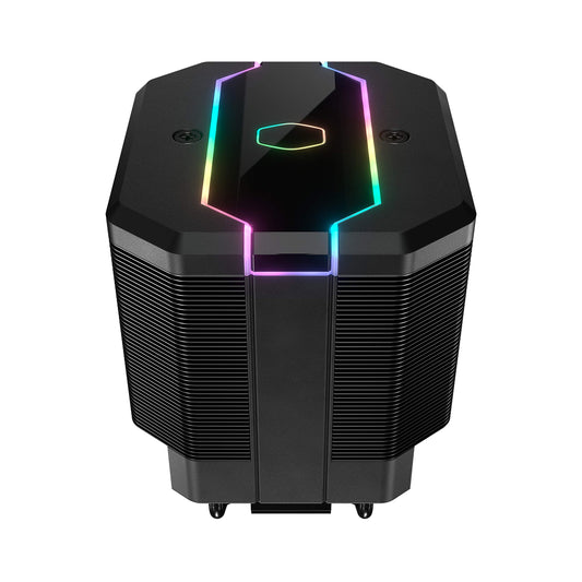 Cooler Master Masterair Ma620M Dual Tower ArGB High Performance Cpu Air Cooler, Sf120R Fan, Hexagon Strip ArGB Lighting, 6 Heat Pipes, Copper Plated Base For Amd Ryzen/Intel Lga1151