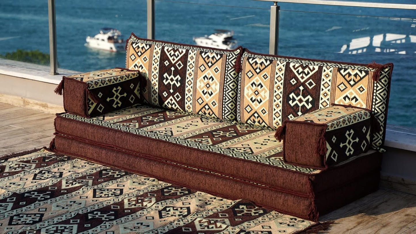 Sofas and Loveseat, Arabic Majlis, Pallet Sofa Sectionals, Turkish Sofa Set, Arabic Sofa Floor Cushions, Floor Pillows, Bench Cushions (Sofa + Rug)