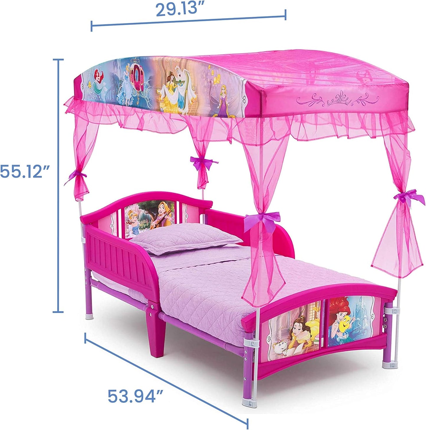 Delta Children Canopy Toddler Bed, Disney Princess