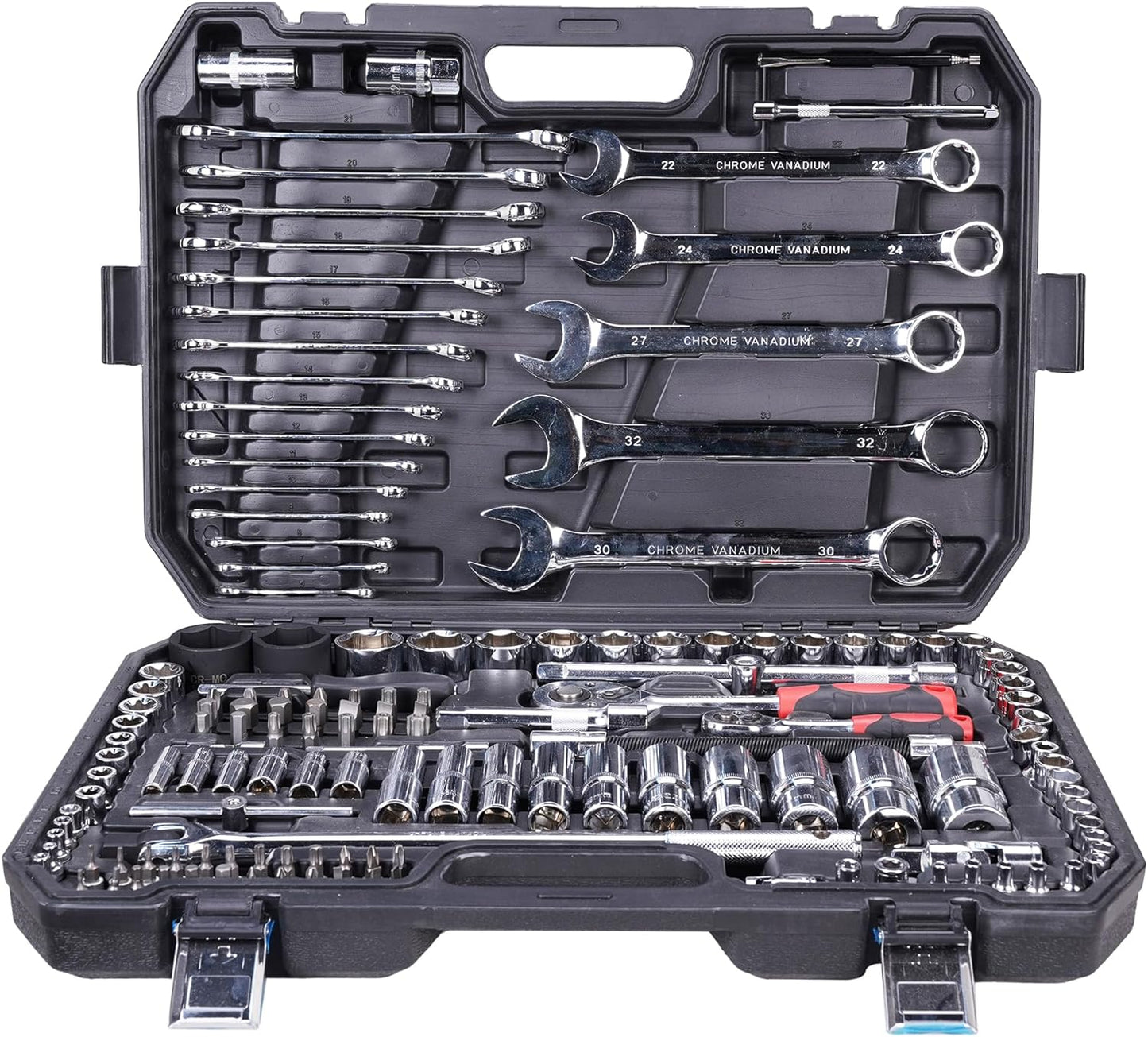 Royal Power Professional Comprehensive Repair Mixed Tool Sets. Combination Wrench, Pliers, Claw Hammer, Adjustable wrench, Screwdrivers (86pc)