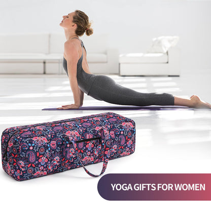 BOULDER BEE | Yoga Mat Bag | Large Yoga Mat Carrier with Wet Pocket | Yoga Gifts | Gym Tote Bag for Women