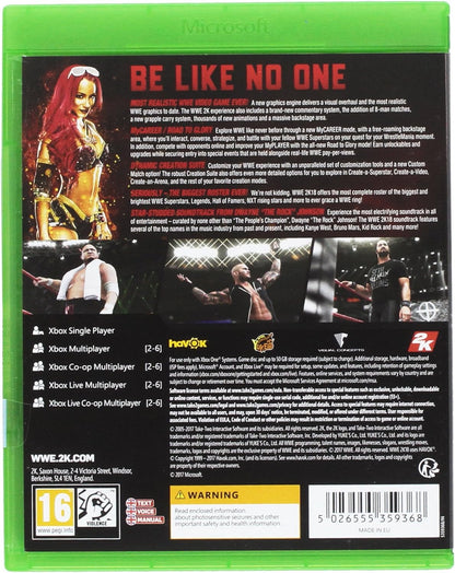 WWE 2K18 Xbox1 [