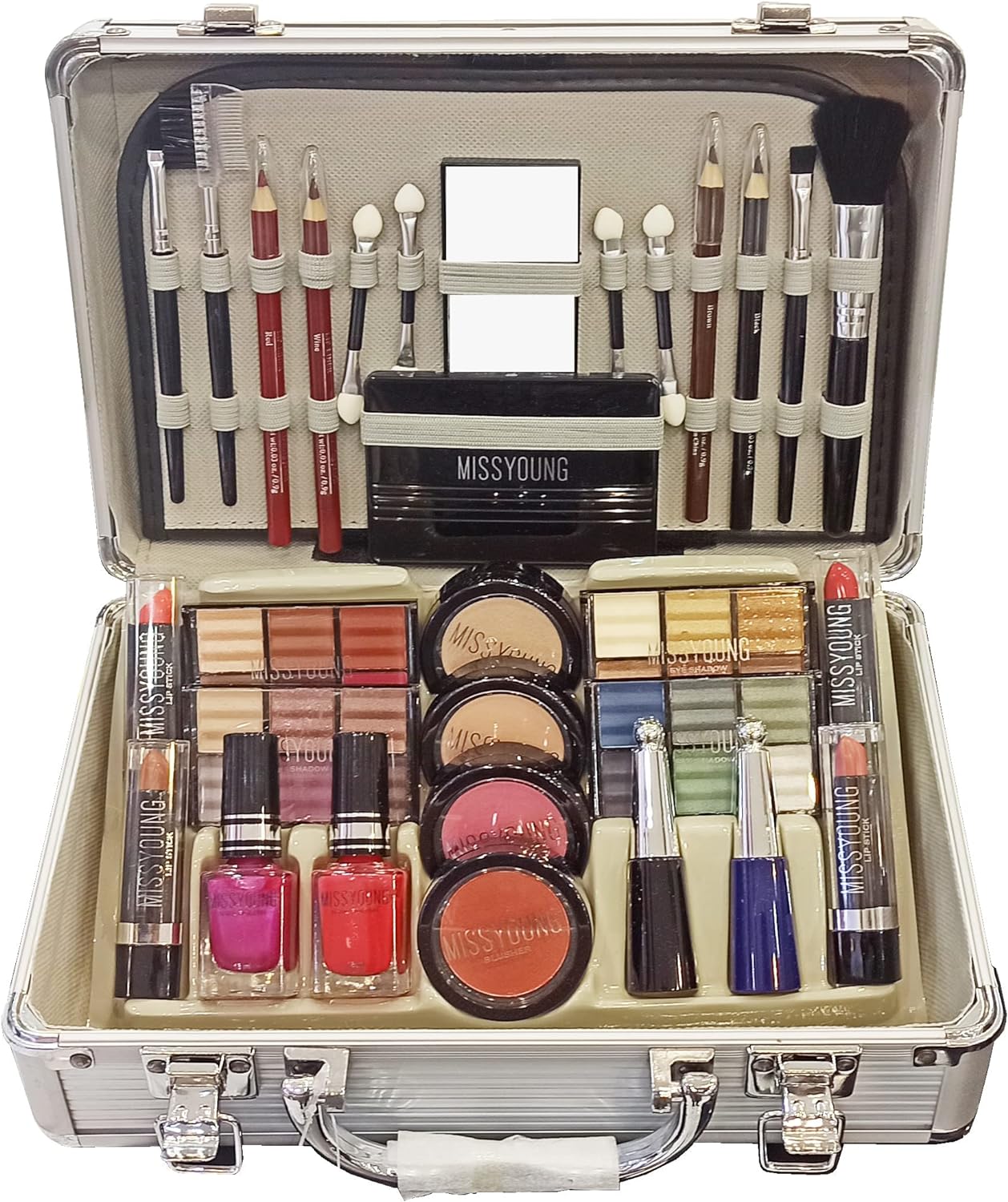 Miss Young Professional Makeup Kit Sets - Wide Range Of Combinations To Chose From! (Set of 51 Pcs)