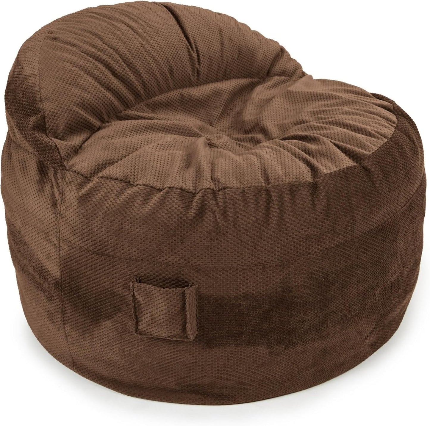 CordaRoy's NEST Gaming Bean Bag Chair - Convertible Bean Bag Chair & Bed - Washable Chenille Cover with Pockets for Remote, Controllers - for Living Room, Game Room, Basement - Full Size - Charcoal