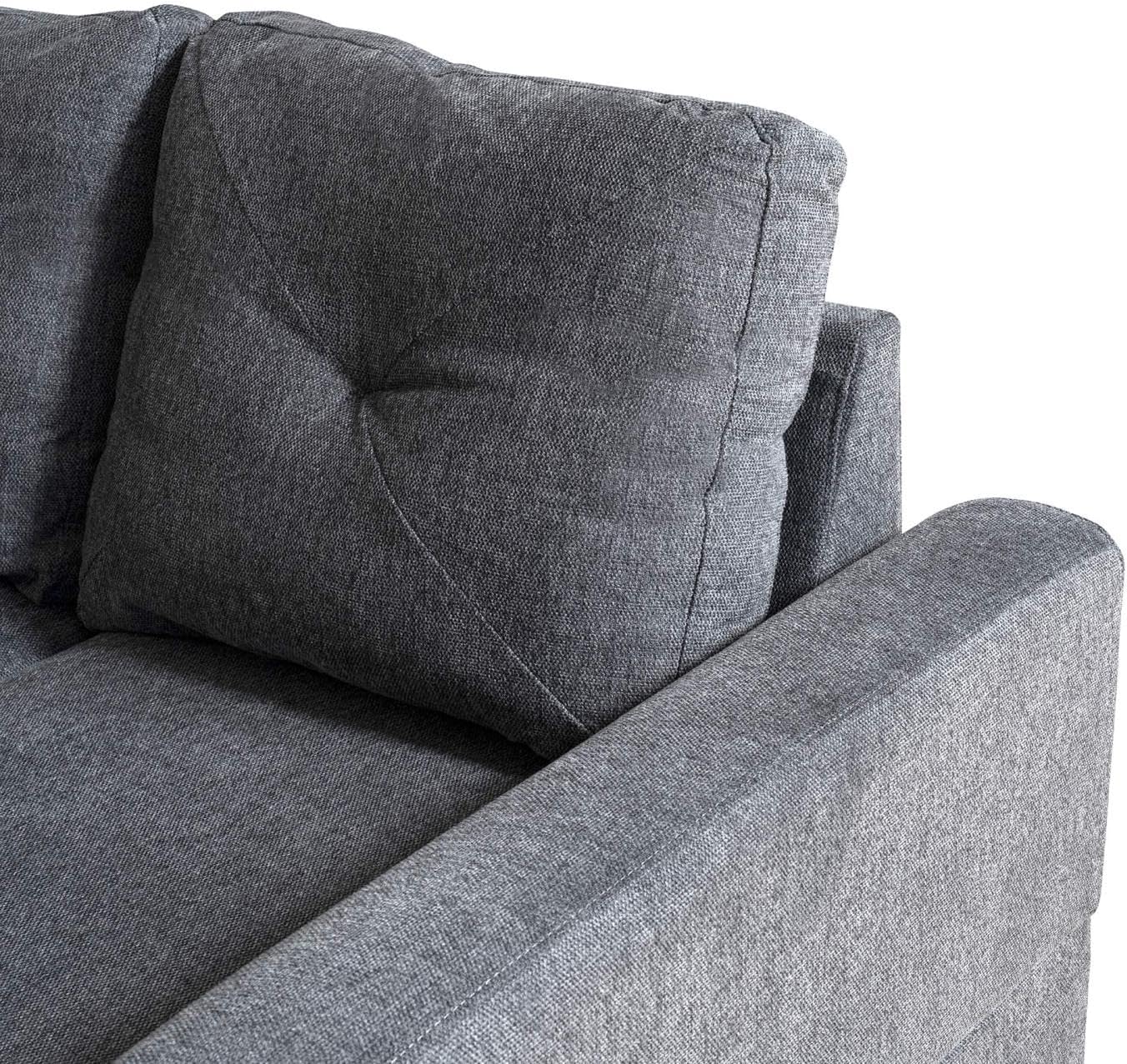 Pan Home ADMIRE 3 SEATER SOFA - GREY