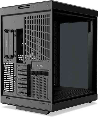 HYTE Y70 Touch Dual Chamber ATX Mid Tower Modern Aesthetic Case with Integrated 4K LCD Touchscreen - Black