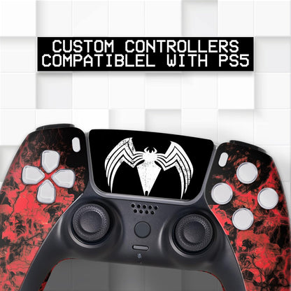 BCB Controller Customised for PS5 Controller Wireless. Original Playstation 5 Controller Compatible with Custom PS5 Remote Control Console. Customized with Permanent Hydro-dip Printing (Not a Skin)