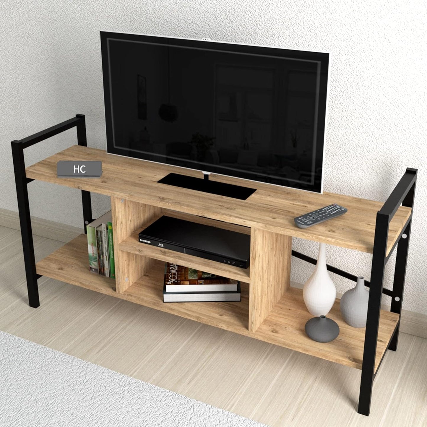 Home Canvas Gila TV Stand 120cm (White)