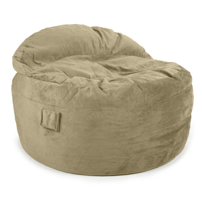 CordaRoy's NEST Gaming Bean Bag Chair - Convertible Bean Bag Chair & Bed - Washable Chenille Cover with Pockets for Remote, Controllers - for Living Room, Game Room, Basement - Full Size - Charcoal