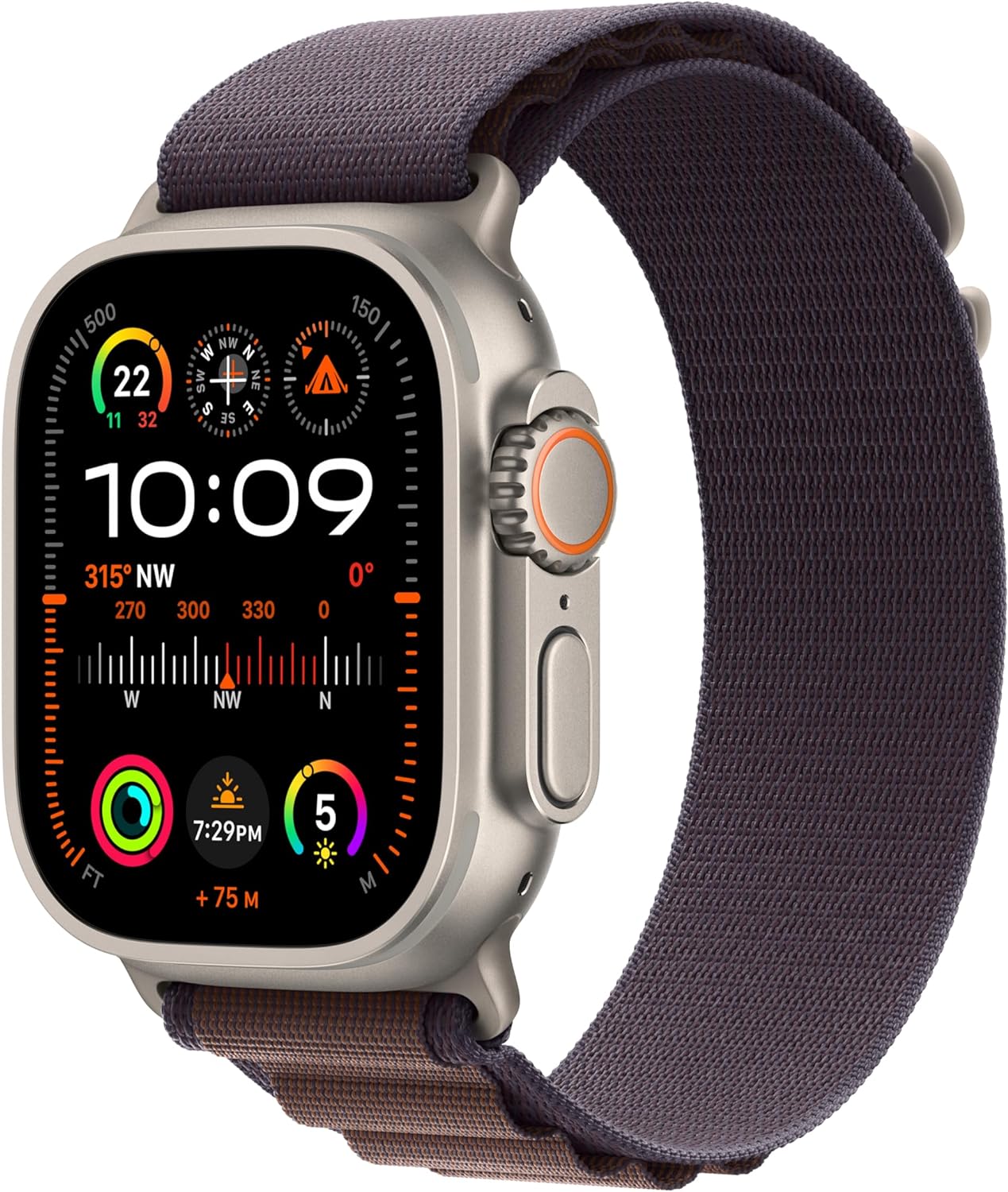 Apple Watch Ultra 2 [GPS + Cellular 49mm] Smartwatch with Rugged Titanium Case & Olive Alpine Loop Large. Fitness Tracker, Precision GPS, Action Button, Extra-Long Battery Life, Bright Retina Display