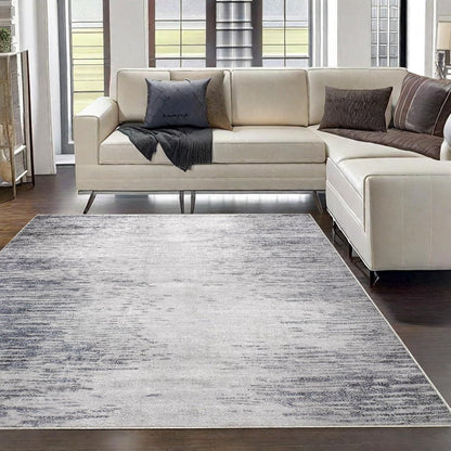 Calore Abstract Area Rugs Modern Carpet Soft Living Room Rug Large Washable Shaggy Rugs for Living Room Bedroom Dining Room Indoor Home Decor (Abstract Beige Grey/Light Brown, 120 x 160 cm)