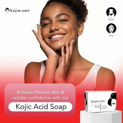 Kojie San 3 x 65G Kojie San Skin Kojic Acid Lightening Soap in Industry-leading Frustration Free Packaging