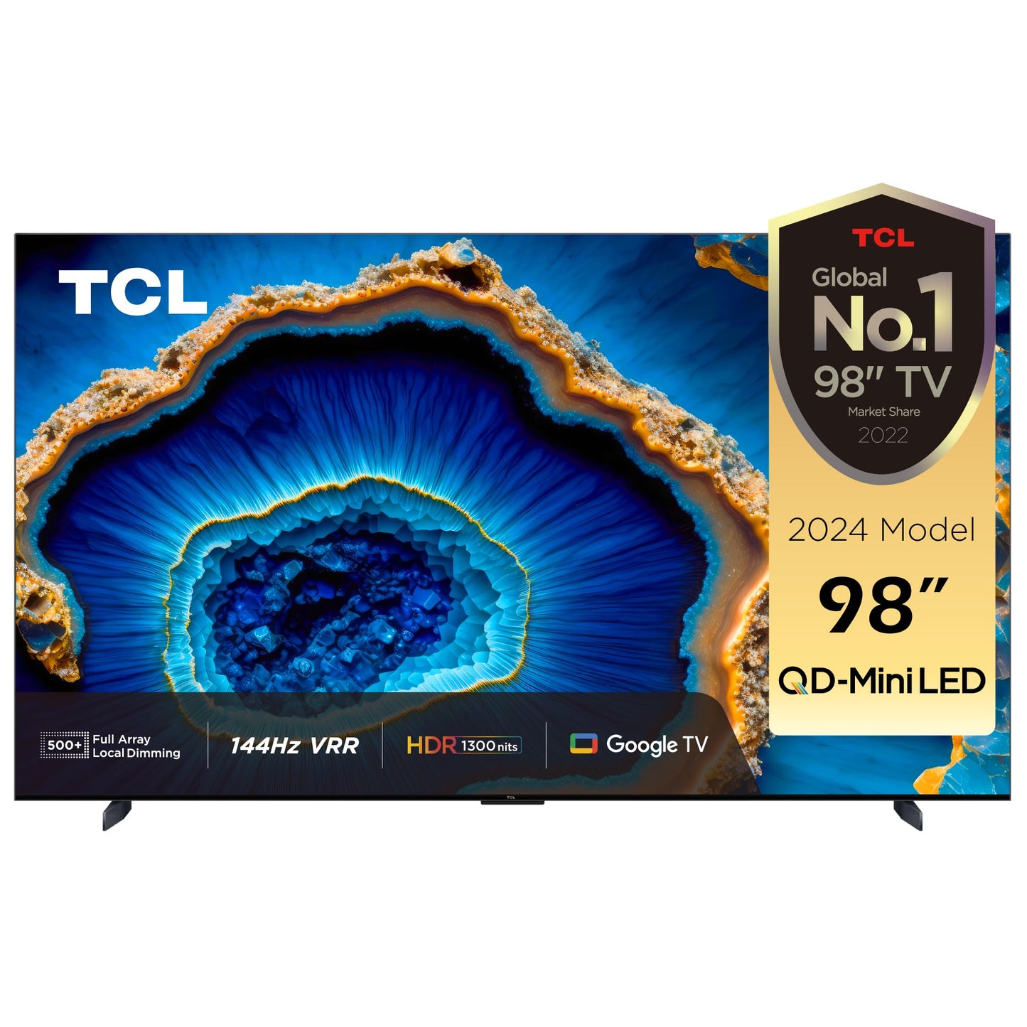 TCL 75 Inch TV, 4K QD-Mini LED, Smart TV, Google TV, Game Master 2.0, Dolby Vision IQ-Atmos HDR 1300 nits peak IMAX Enhanced 144HZ VRR - 75C755