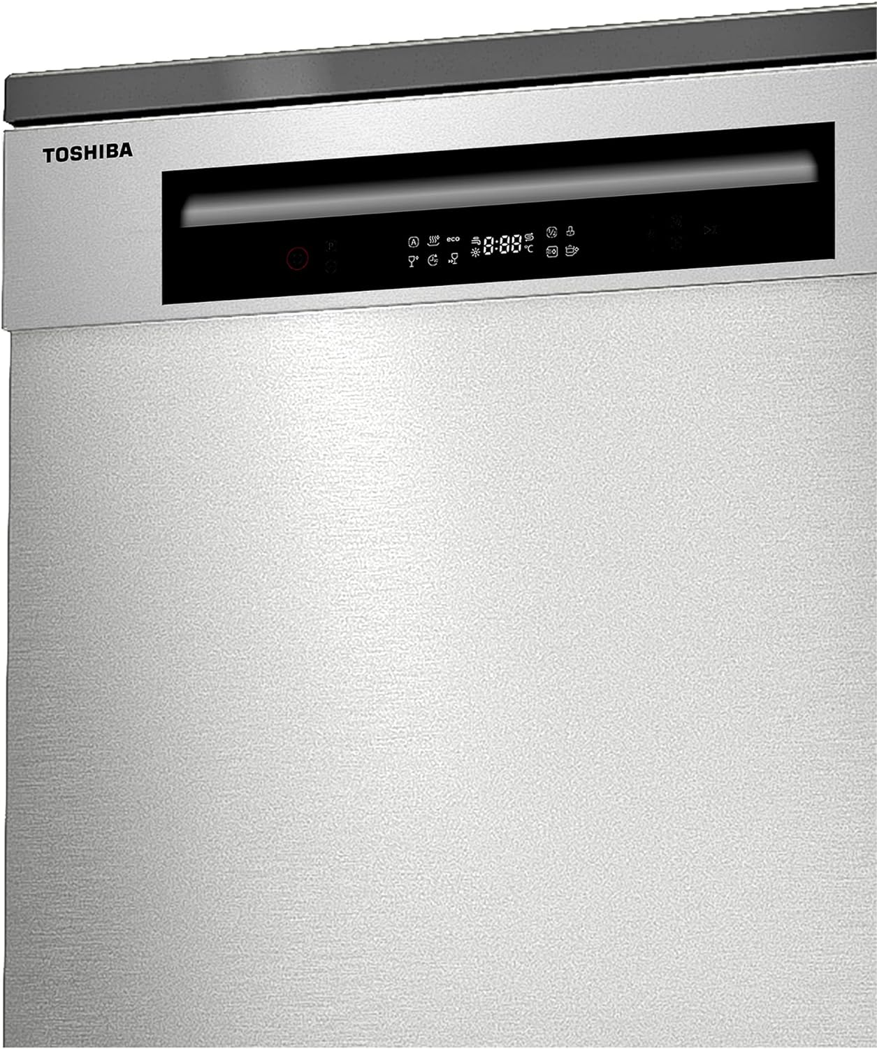 Toshiba 14 Place Settings, 6 Programs Free Standing Dishwasher with Dual Wash Zone, DW14F1(W) White - 1 Year Warranty